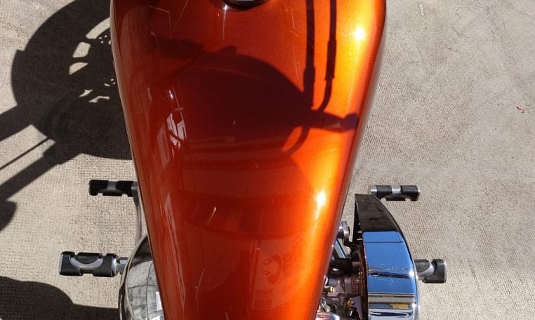 Big Dog Mastiff candy-Burning-orange Chopper