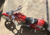 Feuerrote Big Dog Pitbull Motorcycles 300 HR und RSD
